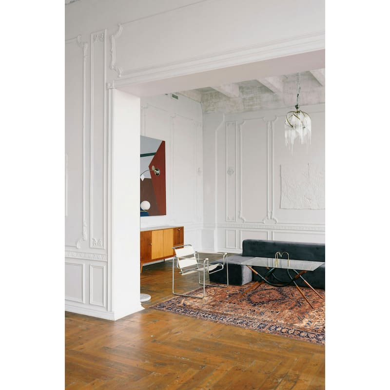 ECARPETGALLERY Hand-knotted Sarabi Copper Wool Rug - 7'2 x 9'9