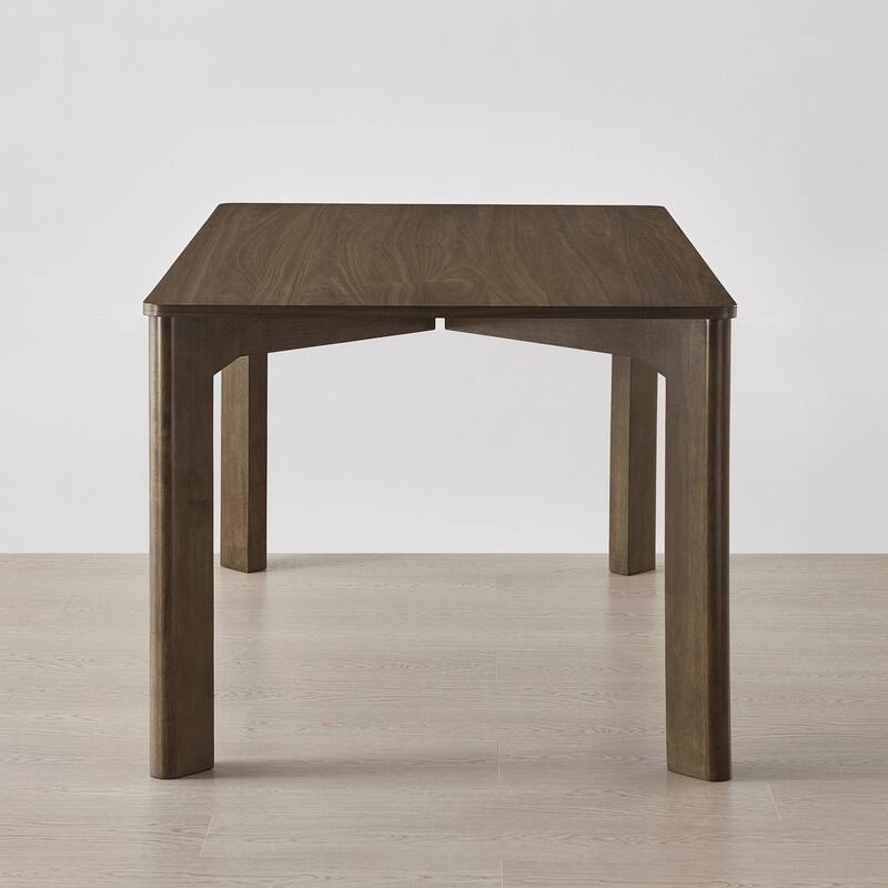 Spruce & Spring 5-Piece Modern Rectangle Dining Table Set with Upholstered Dining Chairs