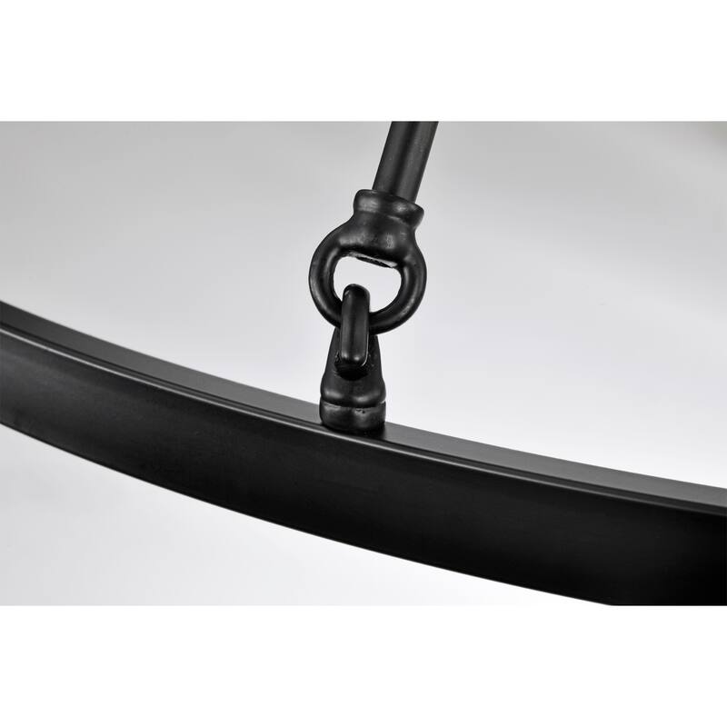 Bride 40 Ince Matte Black Wagon Wheel Chandeilier with 12 Light - N/A