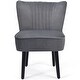 preview thumbnail 33 of 31, Costway Set of 2 Armless Accent Chair Upholstered Leisure Chair Single - 23'' x 27.5'' x 30''