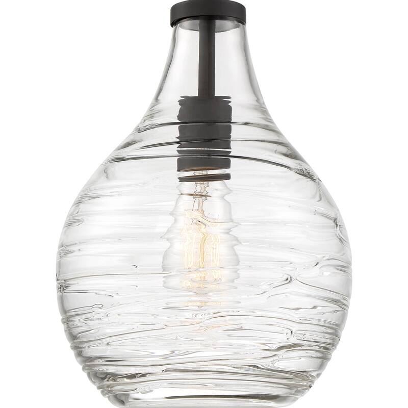 Bellevue Trinity 9" Wide Semi-Flush Ceiling Fixture