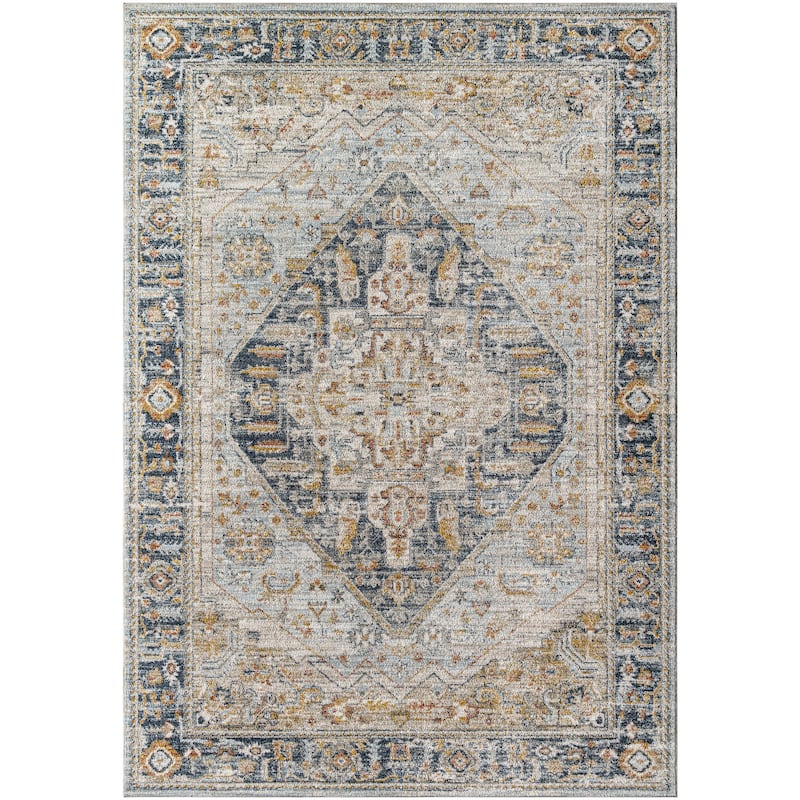 Livabliss Beckham Traditional Medallion Area Rug