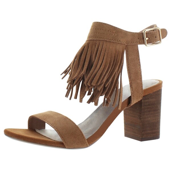 Restricted Kissy Women's Fringe Chunky Heel Sandals