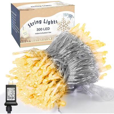 Extra Long 98.5FT Super Bright Christmas Lights (Warm White) - Yellow