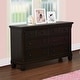 preview thumbnail 2 of 5, Glendale 6 Drawer Double Dresser Charcoal Brown