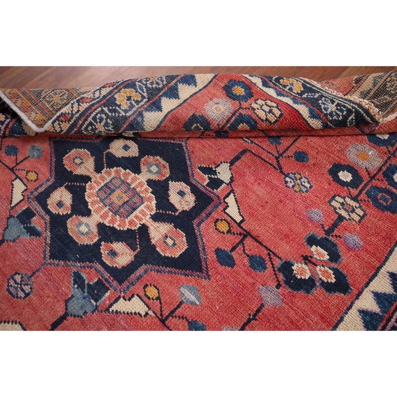 Hamedan Foyer Rug Hand-Knotted Wool Carpet - 4'1" x 6'1"