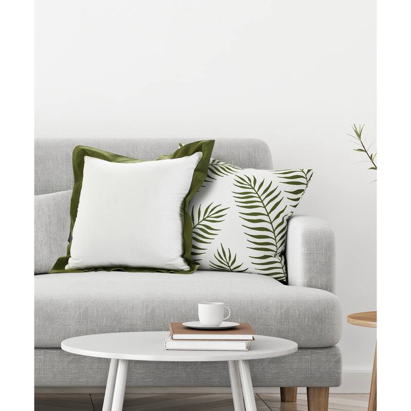 Sevita Flora Empire Bordered Throw Pillow