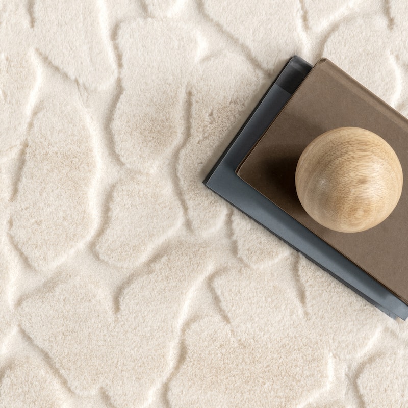 Nuloom Leni SuperiorWash Plush Cloud Geometric Machine Washable Ara Rug