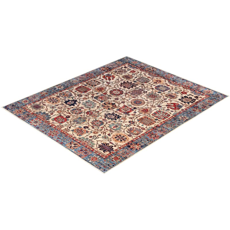 Serapi One-of-a-Kind Hand-Knotted Area Rug - Ivory - 8' 1" x 9' 11"