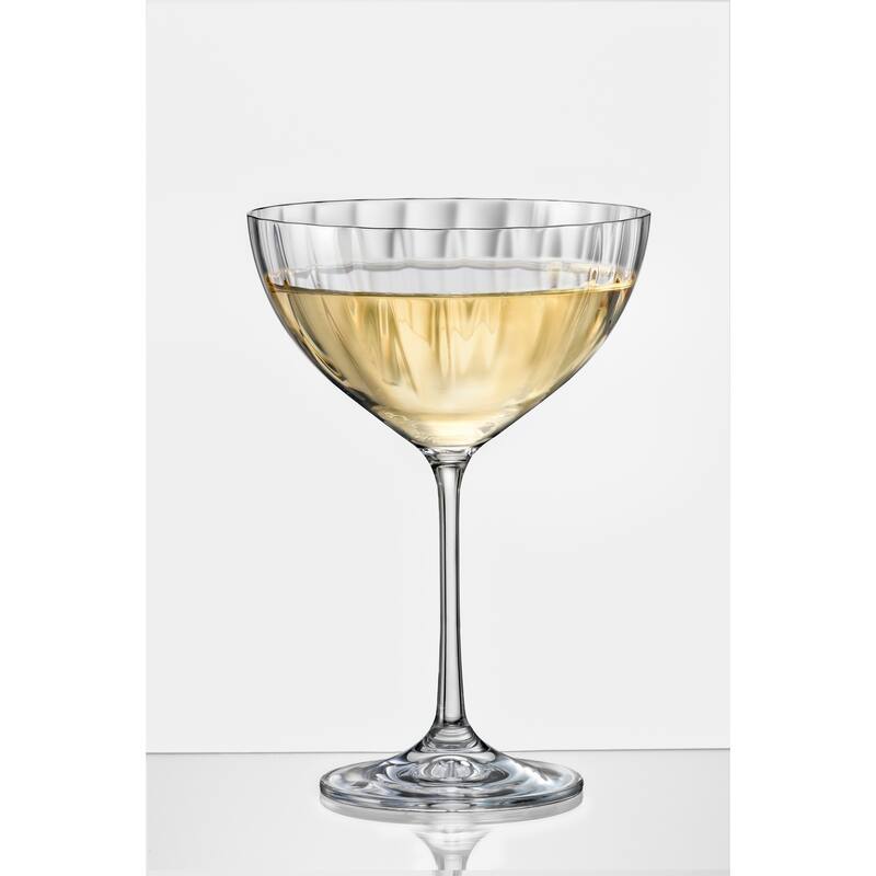 Waterfall (Optic) Coupe Cocktail Glass Set of 6