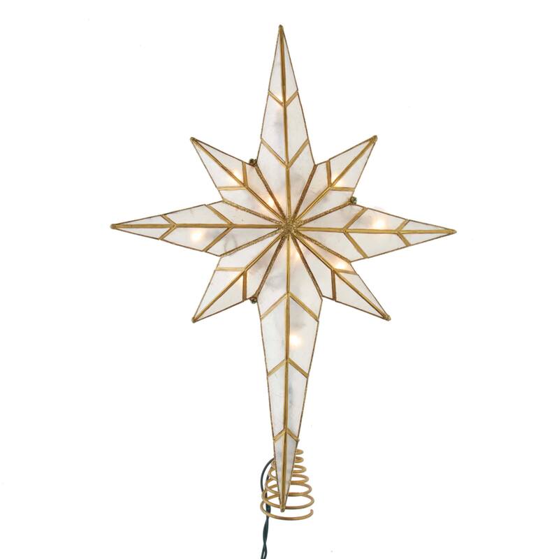 Kurt Adler 16.7-Inch UL 10-Light Bethlehem Star Treetop - 16.7"