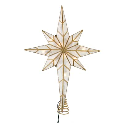 Kurt Adler 16.7-Inch UL 10-Light Bethlehem Star Treetop - 16.7"