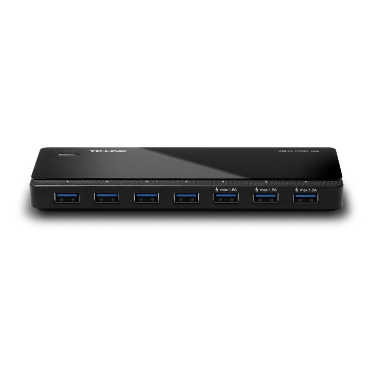 Tp-Link Uh700 Usb 3.0 7-Port Hub 5Gbps Transfer Rate With 12V/2.5A Power Adapter
