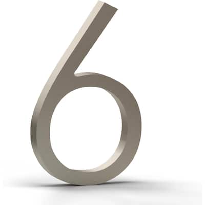 Mega Handles Modern Metal House Numbers | Heavy Duty Outdoor Address Digits | Easy to Install, Floating or Flush Mount Design
