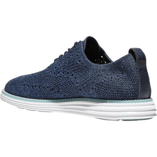 cole haan grandmøtion navy stitchlite lace ups