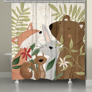 Forest Family Shower Curtain - Multicolor - 71x74