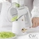preview thumbnail 12 of 13, COOK WITH COLOR Rotary Cheese Grater with Handle Counter Suction Base 5 Blade Cheese Shredder Vegetable Chopper and Mandolin