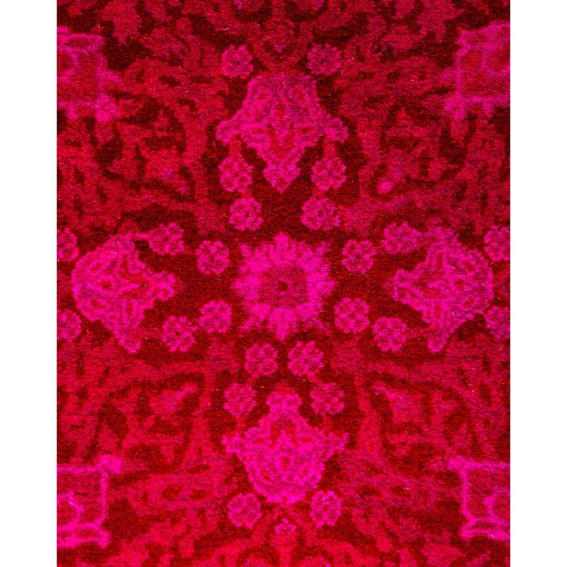 Fine Vibrance One-of-a-Kind Hand-Knotted Area Rug - Pink, 3' 1" x 3' 1" - 3' 1" x 3' 1"