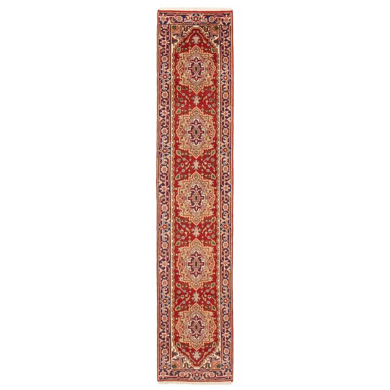 ECARPETGALLERY Hand-knotted Serapi Heritage Red Wool Rug - 2'5 x 11'7 - Red - 2'5 x 11'7