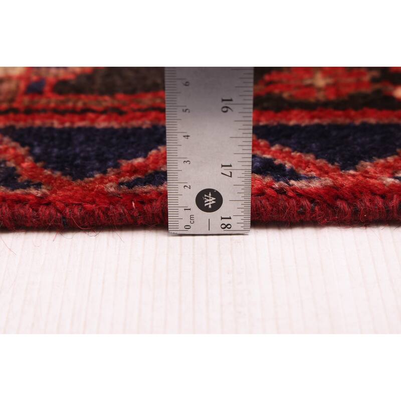 ECARPETGALLERY Hand-knotted Anadol Black, Red Wool Rug - 4'4 x 6'9