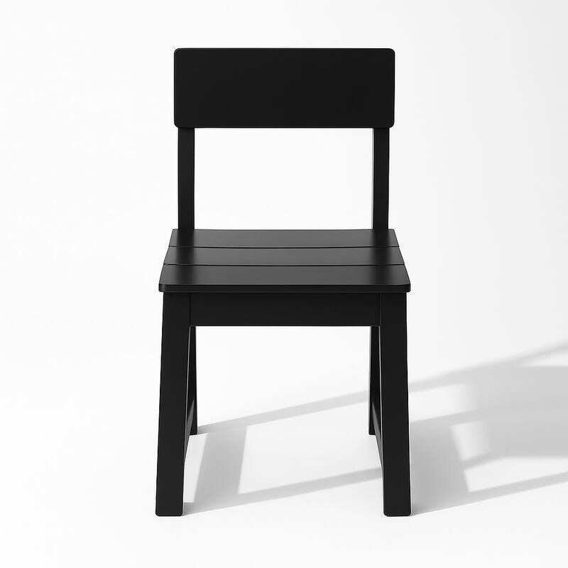 2-Pack HDPE Indoor/Outdoor Dining Chairs, All-Weather Garden & Patio Side Chairs with Modern Backrest