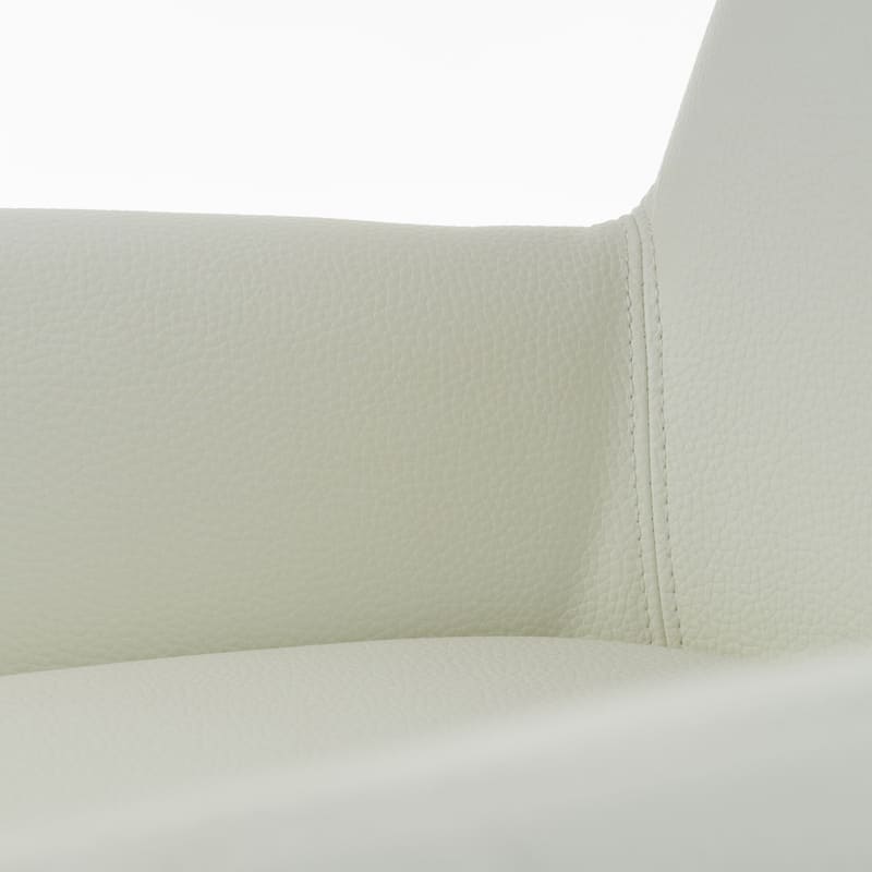 Modrest Robin Modern White Bonded Leather Dining Chair
