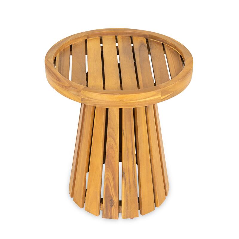 Christopher Knight Home Zephyron Acacia Wood Side Table with Natural Grain