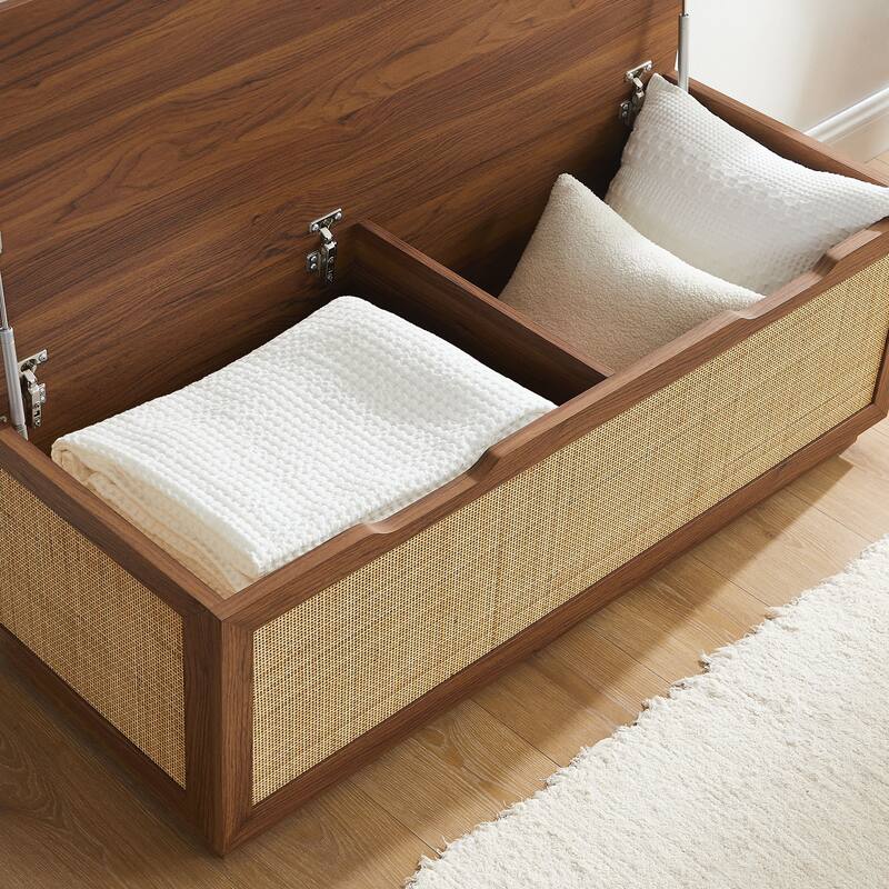 Soma Rattan Storage Bench