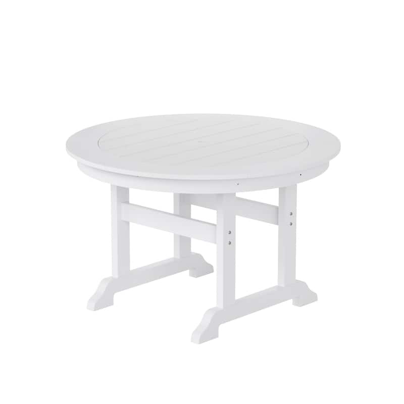 Shoreside 5-Piece Square Poly Eco-Friendly All Weather Outdoor Dining Set with Armchairs