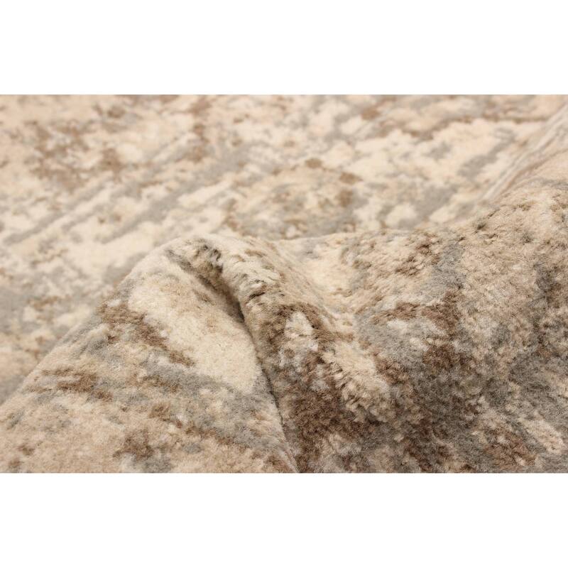 ECARPETGALLERY Machine Woven Priya Grey Area Rug