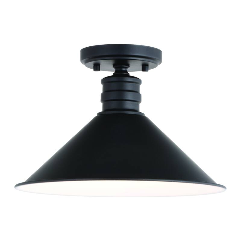 Cone Flush Mount Ceiling Light - Bronze Metal -Flush Light Fixture for Hallway, Entryway - 8