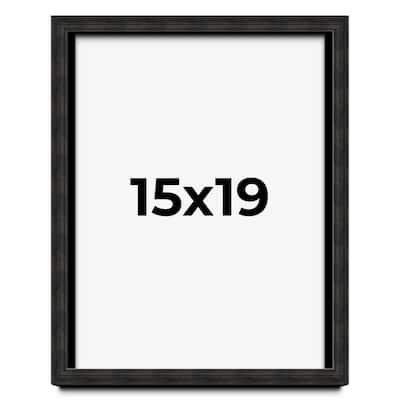 15x19 Shadow Box Black Rustic Barnwood Display Frame | 1.125 Inch