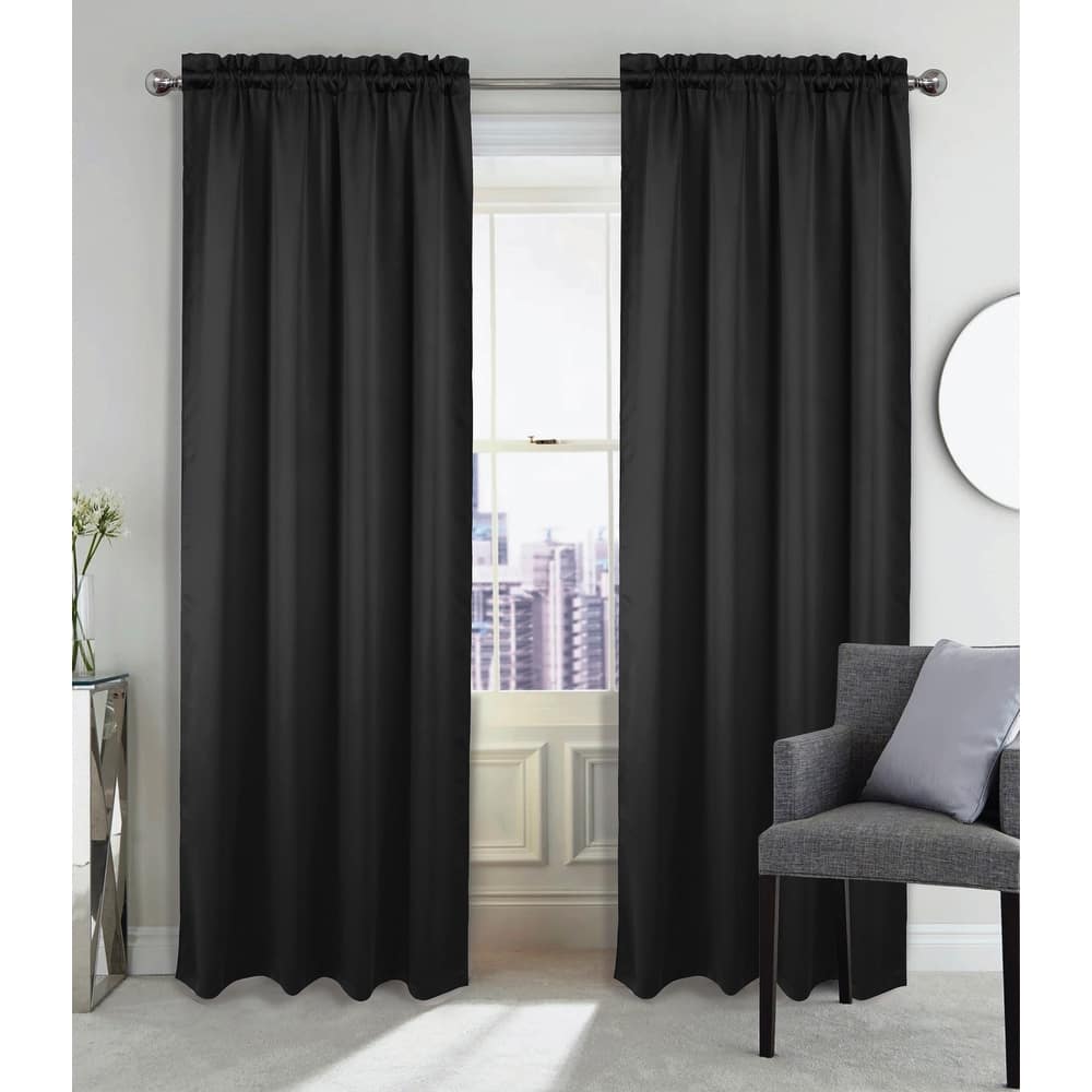 Twilight Room Darkening Rod Pocket Window Curtain 84"