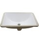 preview thumbnail 1 of 31, Novatto NP-U193902 Rectangular Undermount White Porcelain Sink with Overflow Drain Options, 18 x 13-inches
