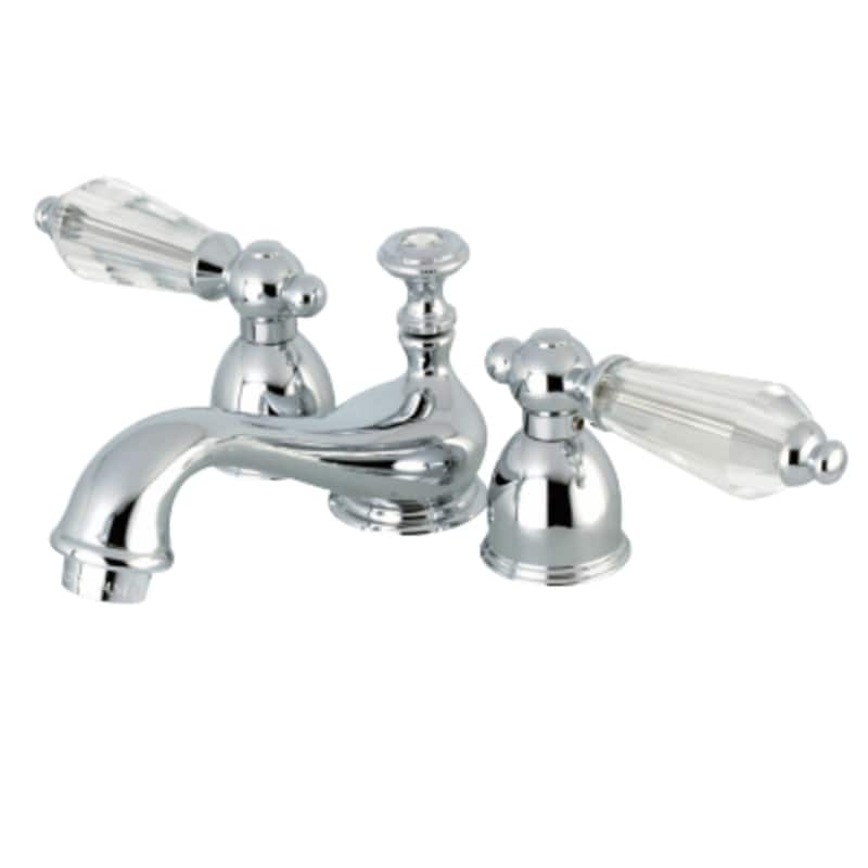 Kingston Brass Wilshire 1.2 GPM Widespread Bathroom Faucet with Pop-Up - Polished Chrome