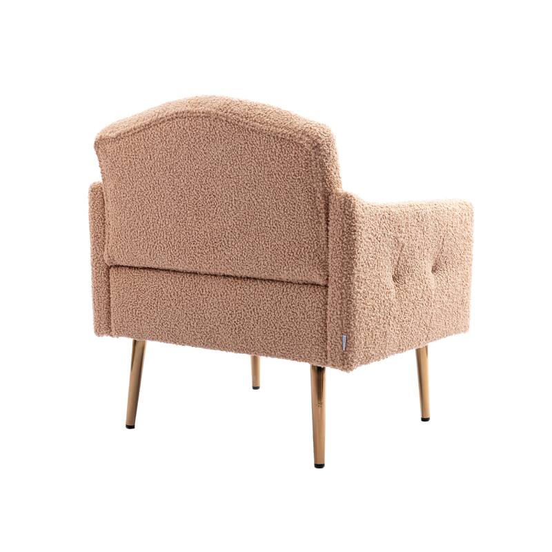 Tufted Decorative Fabric Armchair