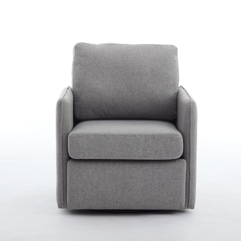 Linen Swivel Accent Chair