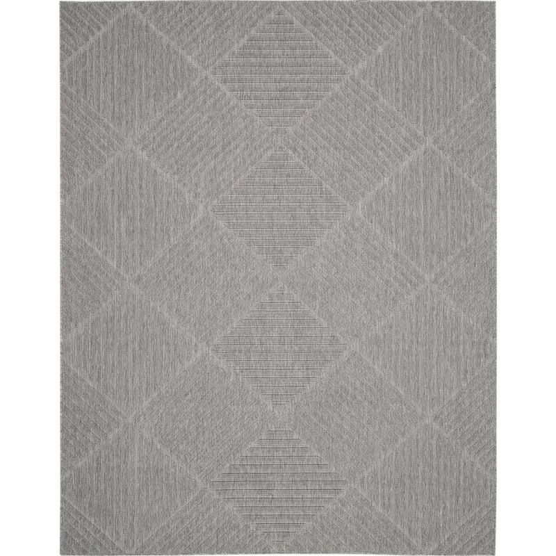 Nourison Palamos Textured Geometric Stripes Indoor/ Outdoor Area Rug