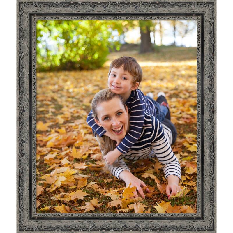 Filigree Picture Frame, Photo Frame - 20x24 - Filigree Matte Black