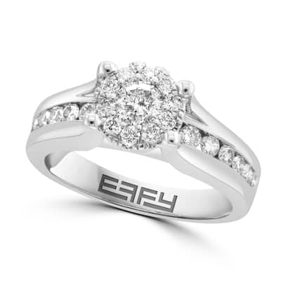 Effy Women's 14K White Gold Diamond Ring