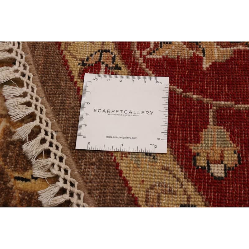 ECARPETGALLERY Hand-knotted Jamshidpour Brown Wool Rug - 6' x 6'