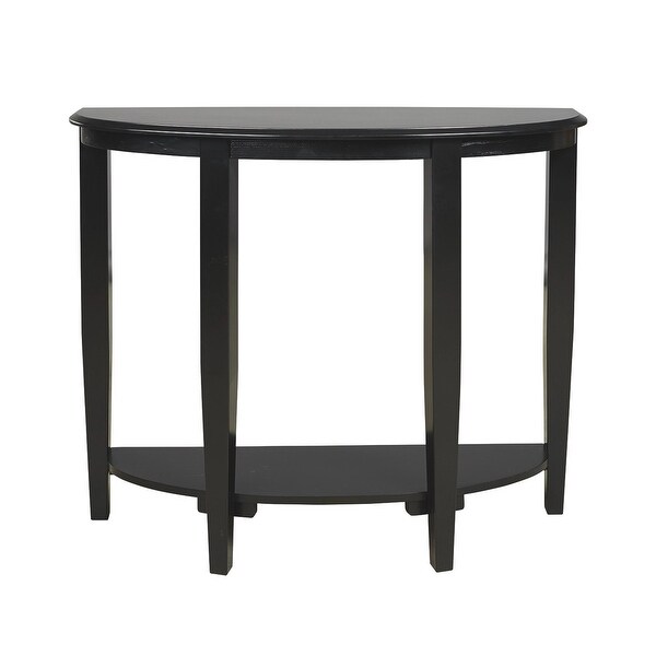 Half Moon Shaped Wooden Console Sofa Table Black Bed Bath
