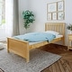 preview thumbnail 11 of 58, Max and Lily Twin Size Platform Bed Natural