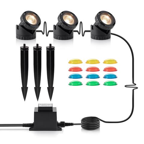 Power Beam 10-watt Lights with Transformer (Set of 3)