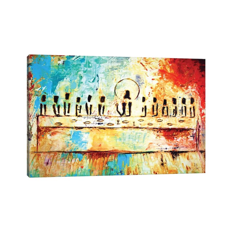 iCanvas "Abstract last supper" by Ivan Guaderrama Canvas Print