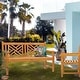 preview thumbnail 1 of 12, Chic Teak Chippendale Outdoor Teak Wood Patio & Garden Double Bench