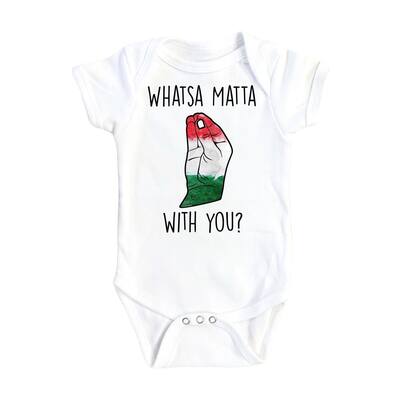 Italian Hand Whasta - Baby Boy Girl Clothes Infant Bodysuit Funny Cute Newborn