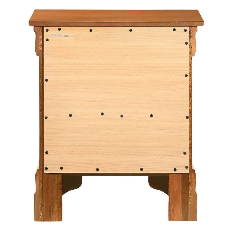 Louis Phillipe Traditional 2-drawer Wood Nightstand