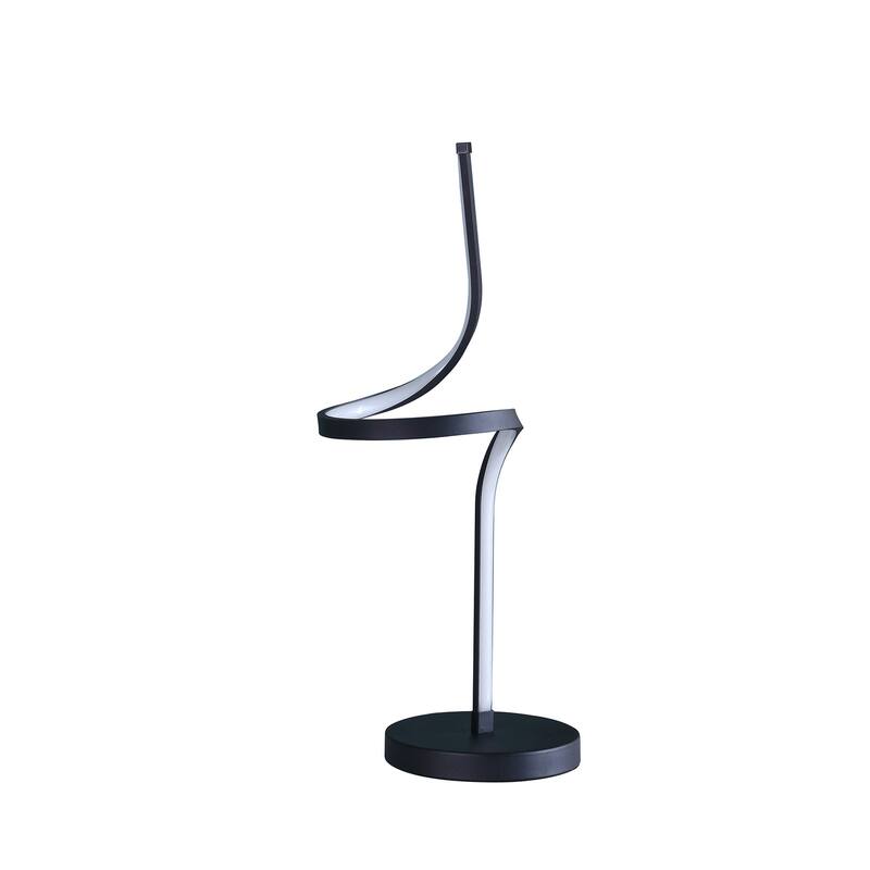 Modern Table Lamp Spiral Design - Contemporary Bedside Lamp for Living Room & Bedroom - Apollo Tube Lamp