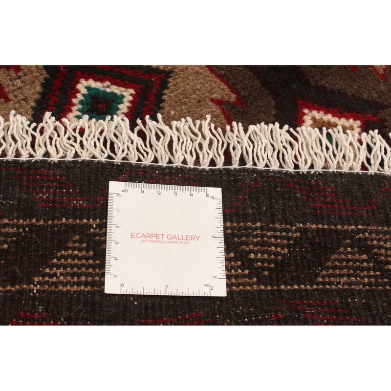 Hand-knotted Rizbaft Tan Wool Rug - 3'4" x 5'6"/3'4 x 5'6